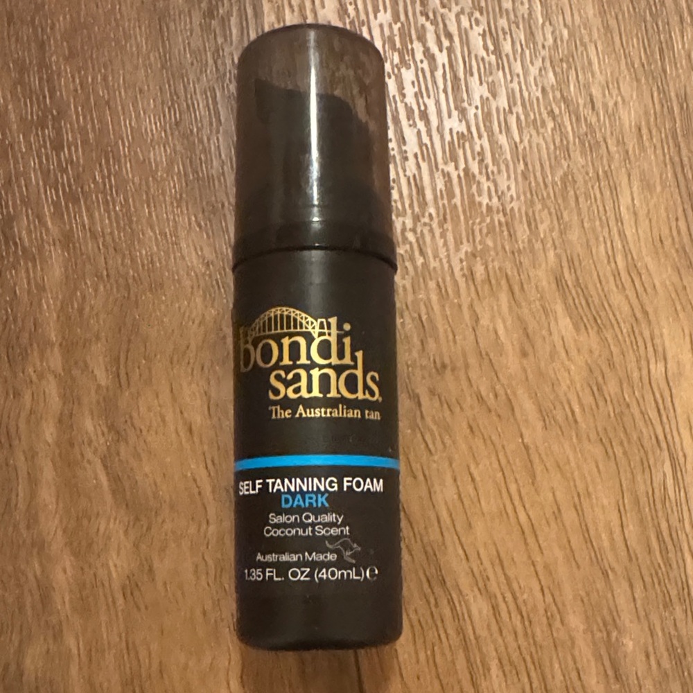 Bondi Sands Dark Tanning Foam 1.35 fl oz (40ml), coconut scent, salon quality